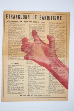 Laffiche Rouge Tract De Propagande Antisemite Et Anticommuniste Des 1944 Edition Originale 7 87668
