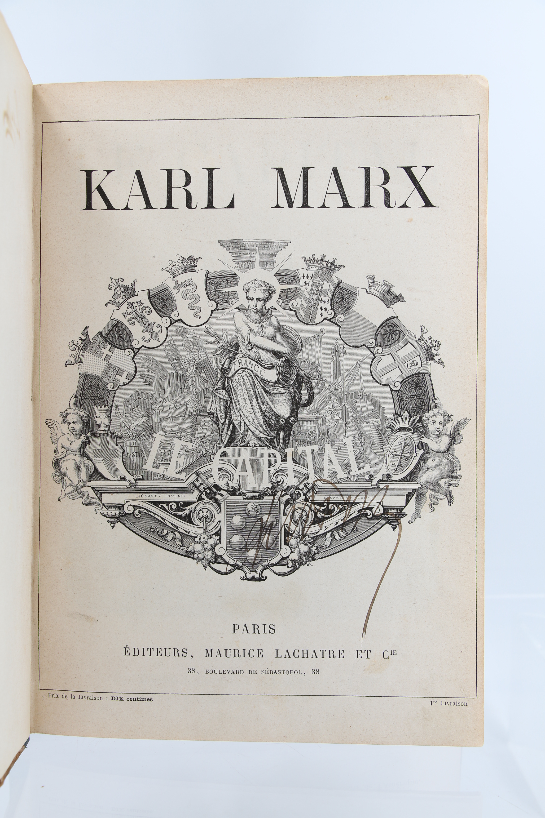 Karl MARX • Le Capital • 1875 – Edition-Originale.com