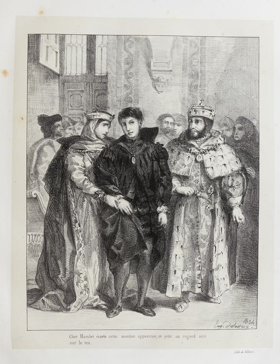 Shakespeare William Hamlet Treize Sujets Dessines Par Eug Delacroix 1843 Edition Originale 5 87676