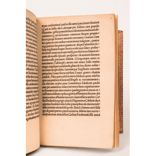 Medicis Laurent De Oratio in Funere Laurentii De Medicis Habita Enrichi Dune Lettre Autographe 1492 Edition Originale Autographe 15 62206