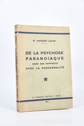 Lacan Jacques De La Psychose Paranoiaque Dans Ses Rapports Avec La Personnalite 1932 Edition Originale Autographe 18 87662
