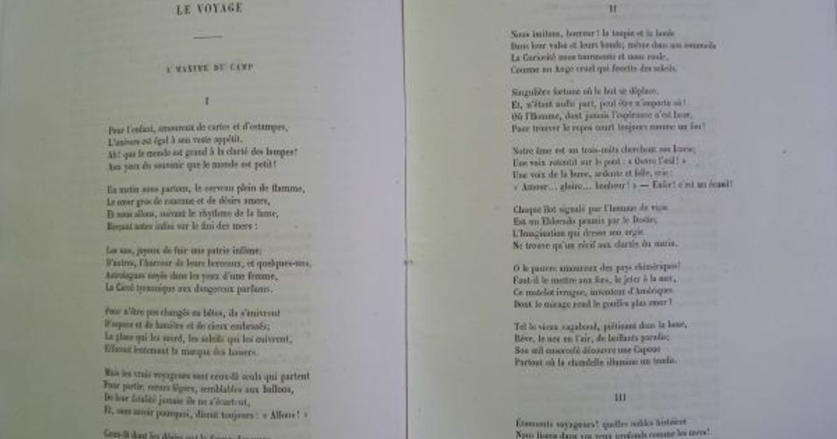 Charles BAUDELAIRE • Poésie : Sisina. - Le voyage. - L'albatros - In ...